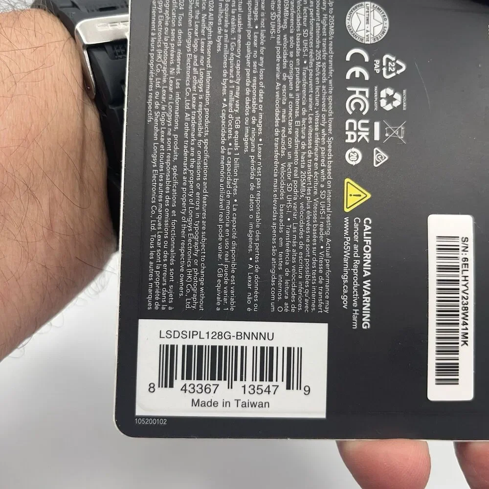 Lexar LSDSIPL128G-BNNNU Professional Silver Plus Sdxc 128gb